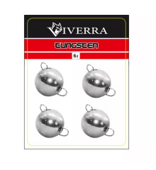 Разборная вольфрамовая чебурашка Viverra 6g Electroplated silver