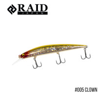 Воблер Raid Level Minnow Plus 125mm 14.0g #005 Clown