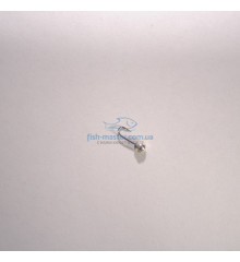 Мормышка вольфрамовая Winter Star дробь отверстие кембрик 6.0мм/1,97гр. крючок №12:серебро