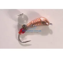 Tungsten jig Winter Star banana notched hanger 4.0mm / 1.2g hook No. 12: copper / white