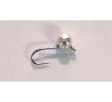 Mormyshka tungsten Winter Star shot edge eyelet 4.0mm / 0.58gr. hook number 16: silver
