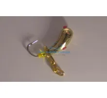 Tungsten jig Winter Star Uralka chain 3.0mm / 0.57g hook number 16: gold / yellow