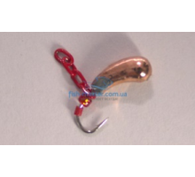 Мормышка вольфрамовая Winter Star уралка цепь 3.0мм/0.57гр крючок №16 :медь/красная