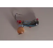 Tungsten jig Winter Star Uralka hanger 3.0mm / 0.57g hook No. 16: black / red