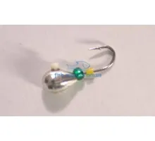 Tungsten jig Winter Star drop hole cambric 2.5mm / 0.22g hook No. 20: silver