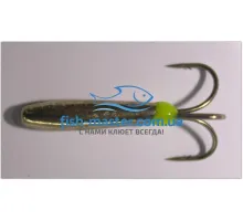 Tungsten jig Winter Star devil with a notch hole 2.6mm / 0.40g hook number 18: gold