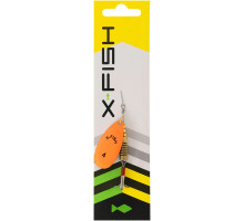 Spinner X-Fish Stark №1 2.5g Nikel UV orange