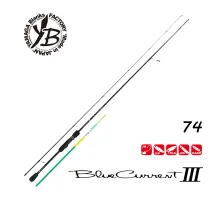 Спінінг Yamaga Blanks Blue Current III BLC-74 2.24m max 10g