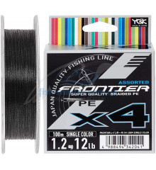 Шнур YGK Frontier X4 Assorted Single Color 100m #2.5/0.260mm 25lb/11.3kg