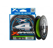 Шнур YGK X-Braid Braid Cord X4 150m #1.2/0.185mm 20lb/9.1kg
