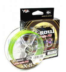 Cord YGK G-Soul X8 Upgrade 200m 0.128mm # 0.6 / 14lb 6.35kg q: light green