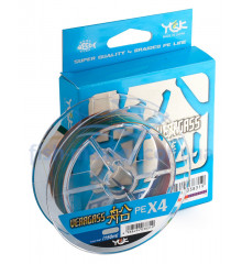 Шнур YGK Veragass PE X4 150m 0.128mm #0.6/12lb 5.4kg 10m x 5 colors