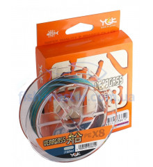 Cord YGK Veragass PE X8 150m 0.185mm # 1.2 / 25lb 11.3kg 10m x 5 colors