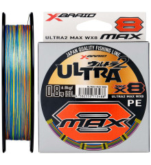 Шнур YGK Ultra2 MAX WX8 200m 0.235mm #2.0/35lb 15.5kg